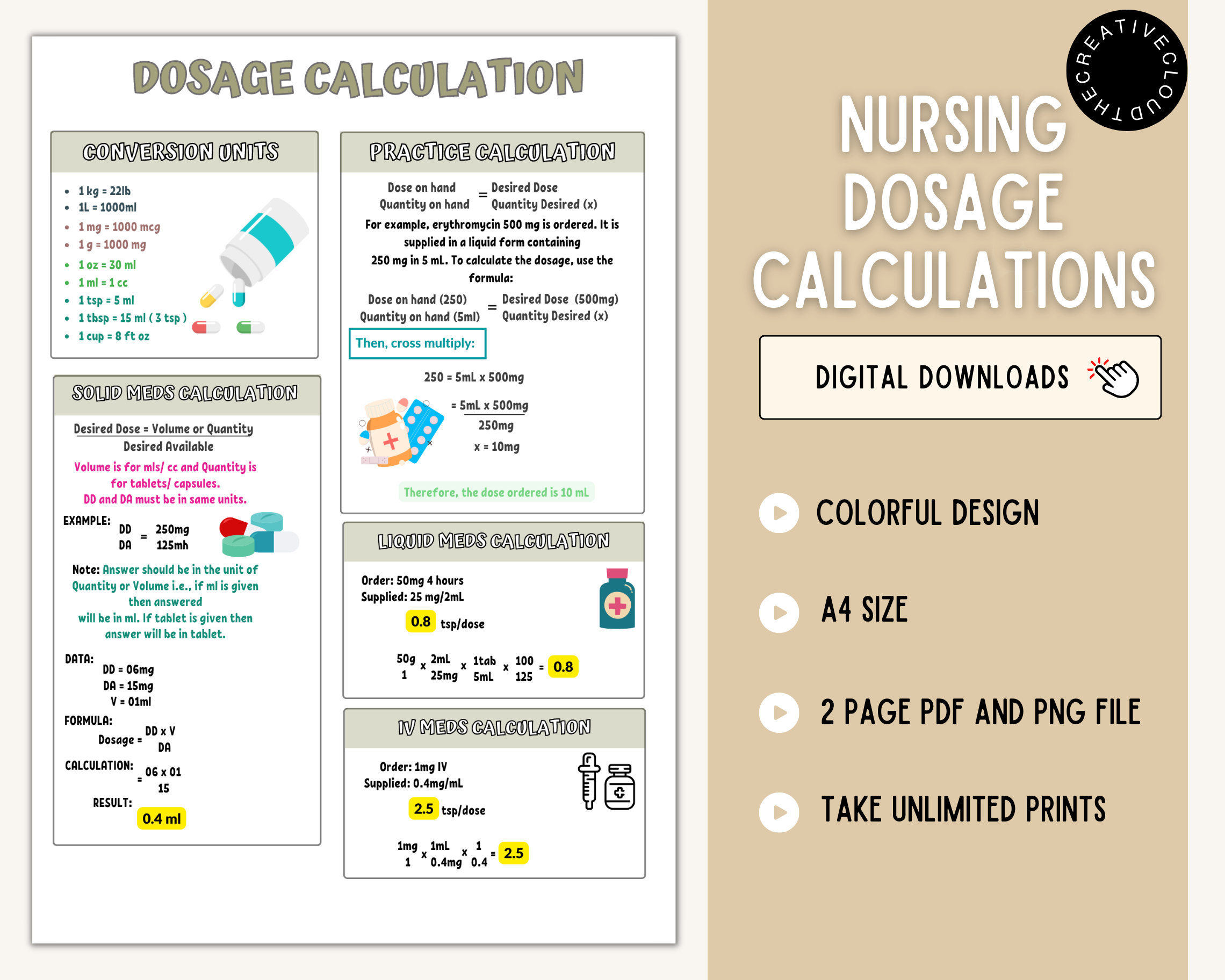 Dosage Calculations Nursing Dosage Calculations Dosage Etsy dosage-calculations-nursing-dosage-calculations-dosage-etsy