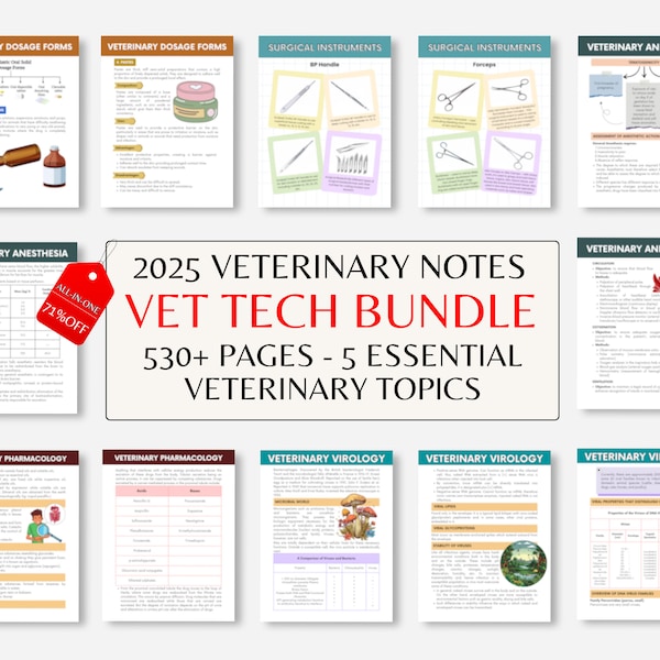 Veterinary Medical Notes Etsy