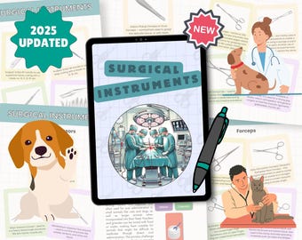 Vet Tech Surgical Instruments Guide, Veterinary Surgical Instruments Cheat Sheet, Vet Tech Study