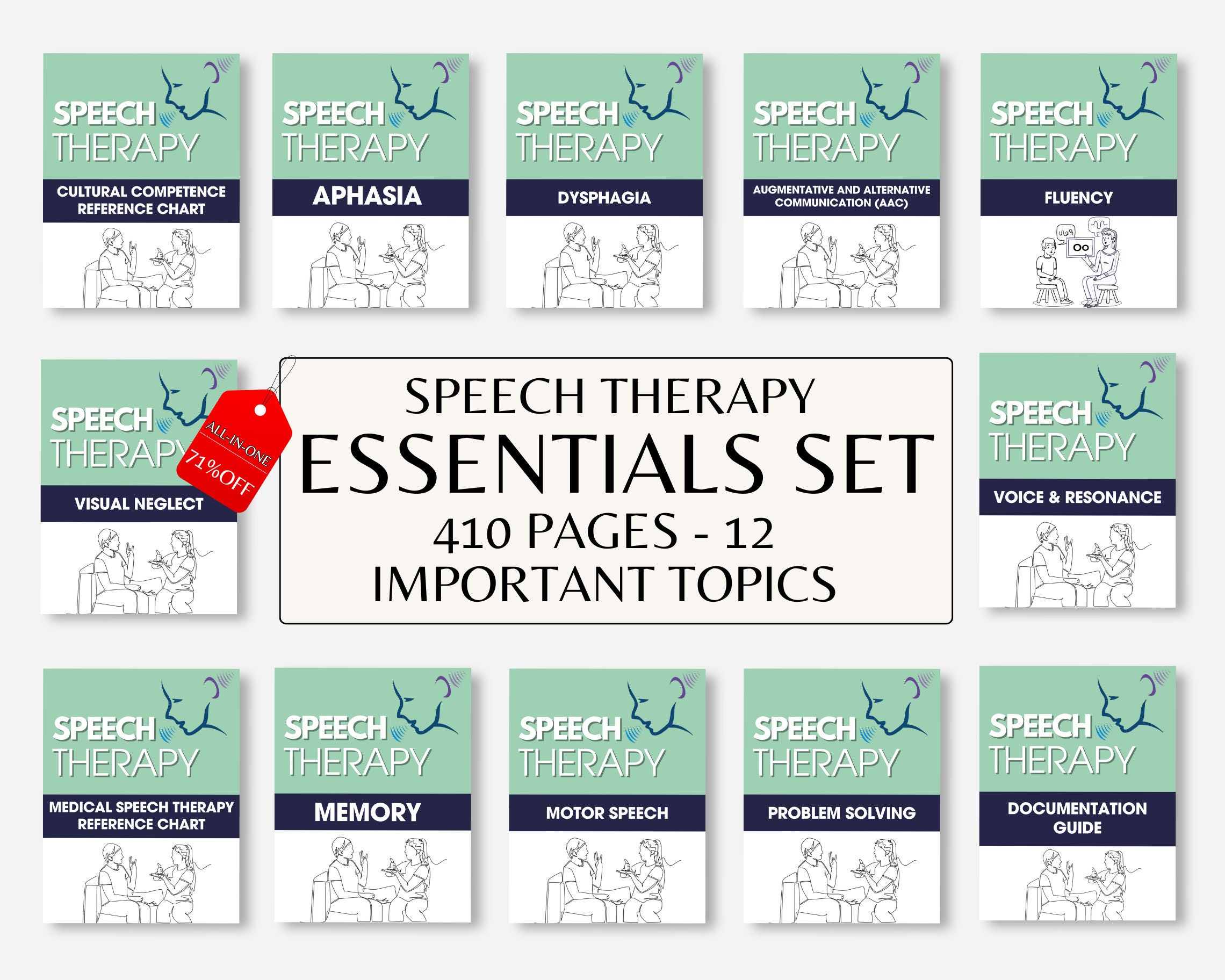 Adult Speech Therapy Essential PACK, Speechlanguage Pathologist, SLP