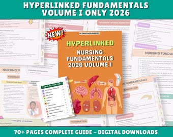 Pflegegrundlagen Studienführer: 10+ Themen, mehr als 70 farbige Seiten, Hyperlink Neu 2026 (PDF)