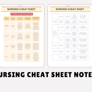 Nursing Cheat Sheet Bundle: Study Guide, Medication, Lab Values ...