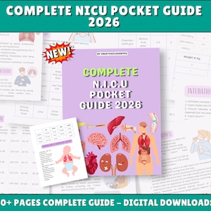 NICU Pocket Guide, Reference Card Bundle, 2026 Edition (Digital Download)
