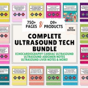 Ultrasound Tech Study Bundle 2025: Sonography Exam Prep (Digital Download)