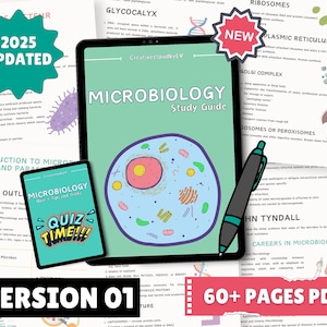 VERSION 1 Complete Microbiology Masterclass Cheat Sheet Notes perfect for Medical Students to Prepare for Exams - Microbiology Quiz 2025