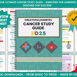Cancer Study Guide, Nursing Study Guide, Oncology Nursing Notes, Nursing Bundle, Med Surg, Liver Cancer, Breast Cancer,Nursing School Notes
