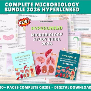 Masterclass spiekbriefje microbiologie, studiegids medische studenten, 2026 met hyperlink (pdf)