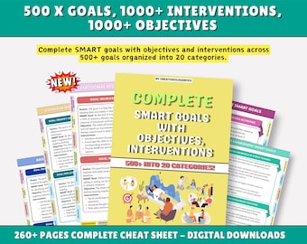 Therapy SMART 500 X Goals, 1000 X Objectives & 1000 X Interventions Bundle 2026 (Digital Download)