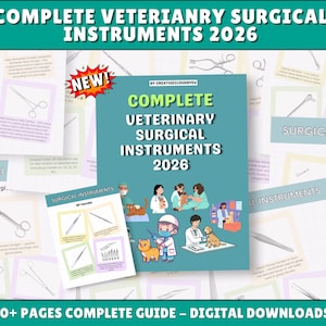 Vet Tech Kirurgiska Instrument, Veterinärpaket, 2026 års upplaga (digital nedladdning)