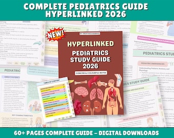 Pakiet podręczników do nauki pielęgniarstwa pediatrycznego: ponad 60 stron, hiperłącza 2026 (wersja cyfrowa do pobrania)