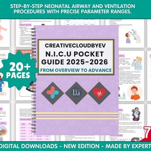 NICU Nurse Studierführer: Referenzkarten-Bundle (Digitaler Download, PDF- und PNG-Dateien)