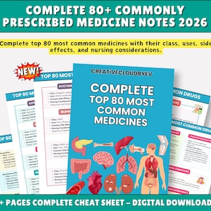 80 medicamentos recetados comúnmente 2026, nueva edición (PDF)