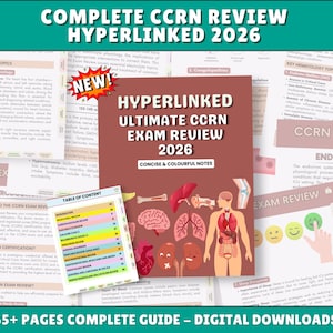 CCRN Exam Review 2026, Critical Care Study Guide, Digital Downloads