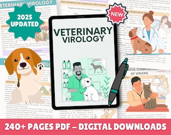 Vet Tech Virology Notes, Vet Med Study Guide, VTNE Prep: Ultimate Bundle, Veterinary Technician Notebook Vet Medical Student Book