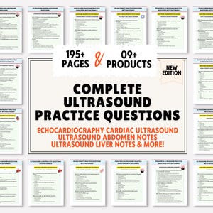Ultrasound Physics SPI Exam Study Guide: Sonography Practice Questions (Digital Download)
