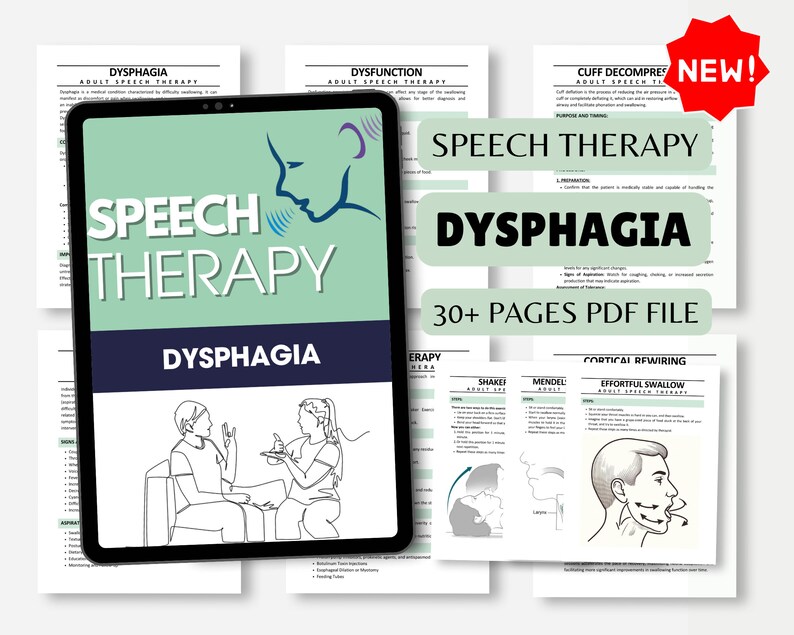Dysphagia Pack, PDF, Patient Handouts, Worksheets, Resources ...