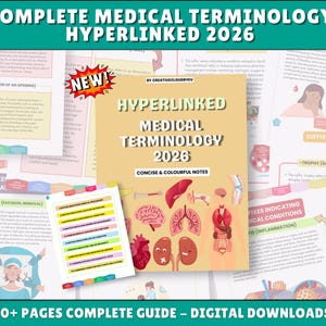 Guía de estudio de terminología médica, hoja de referencia de EMS, 2026 (PDF con hipervínculos)