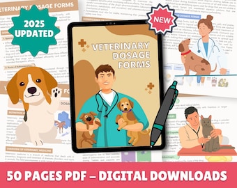 Vet Med Math Guide; Vet Notes for Vet Techs, Vet Students; Veterinary Calculations Cheat Sheets, Vet Dosage Calculations