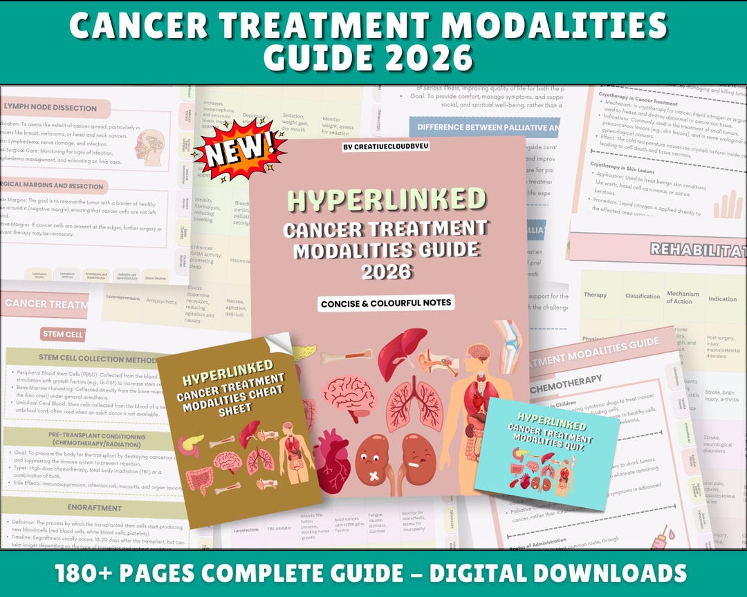 Cancer Treatment Modalities Guide, Chemo, Oncology Nursing, OCN Prep ...