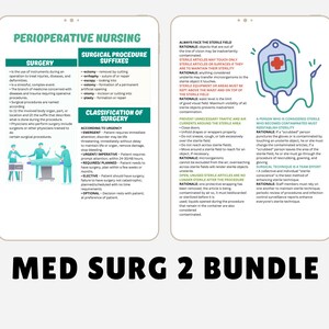 Med-surg II Study Bundle 2024, Nursing Study Guide, Med Surg Notes ...
