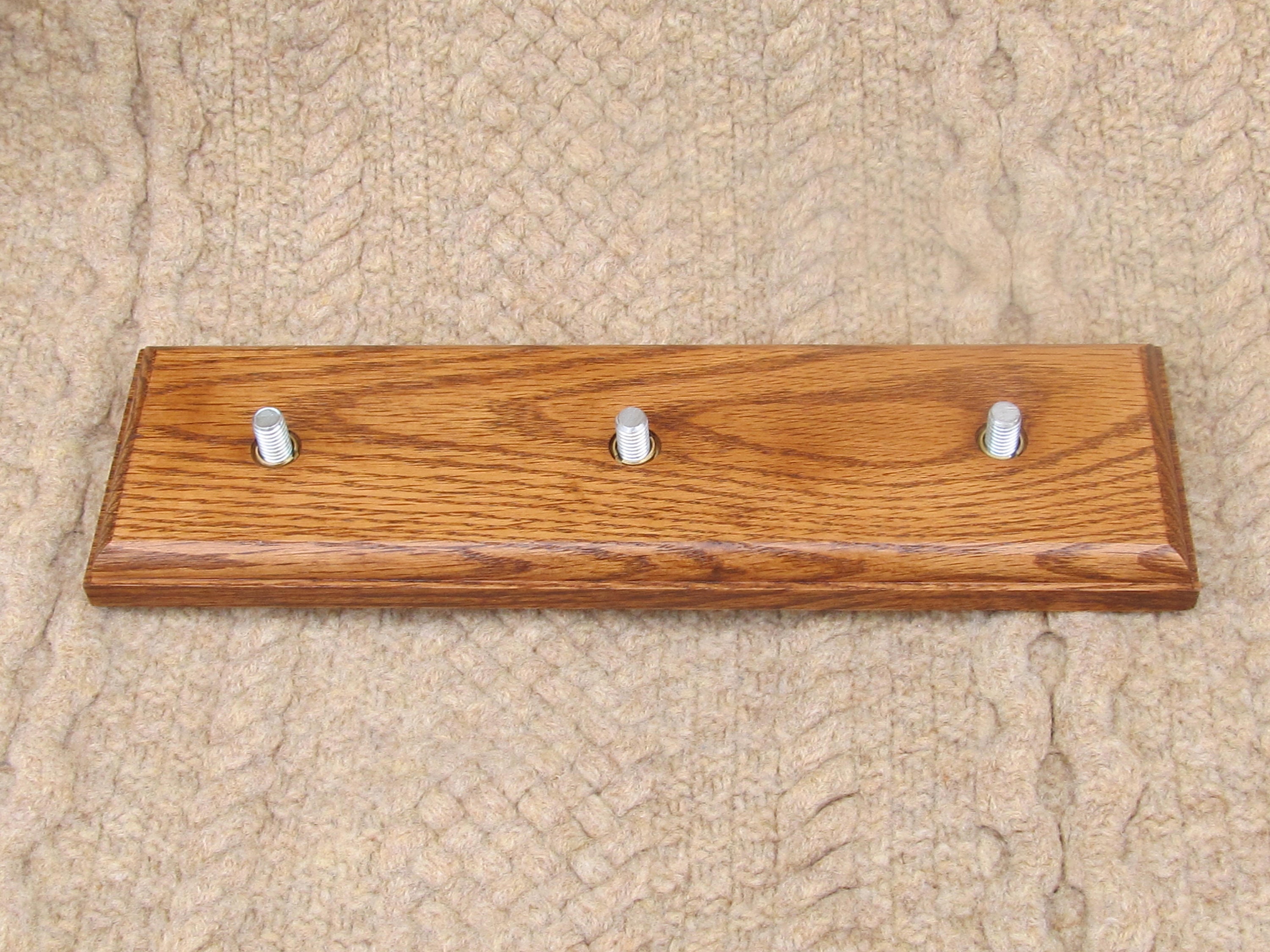 Walnut stained oak triple beer tap handle display stand Etsy
