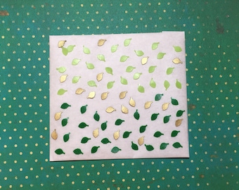 Wax sheets, dark green/yellow-green/gold, 1 cm, 70 pieces in a set