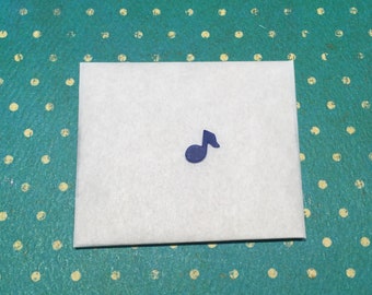Wax note 0.6 x 0.8 cm mini gentian *COLOR REQUEST*