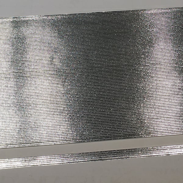 Wachsstreifen / Verzierstreifen silber spiegelglanz 200x1mm filigran flach