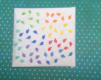 Wax sheets rainbow 1 cm 56 pieces in a SET
