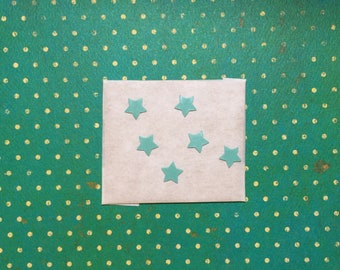 Wachs-Sterne pastelgrün 6 Stk. 1cm