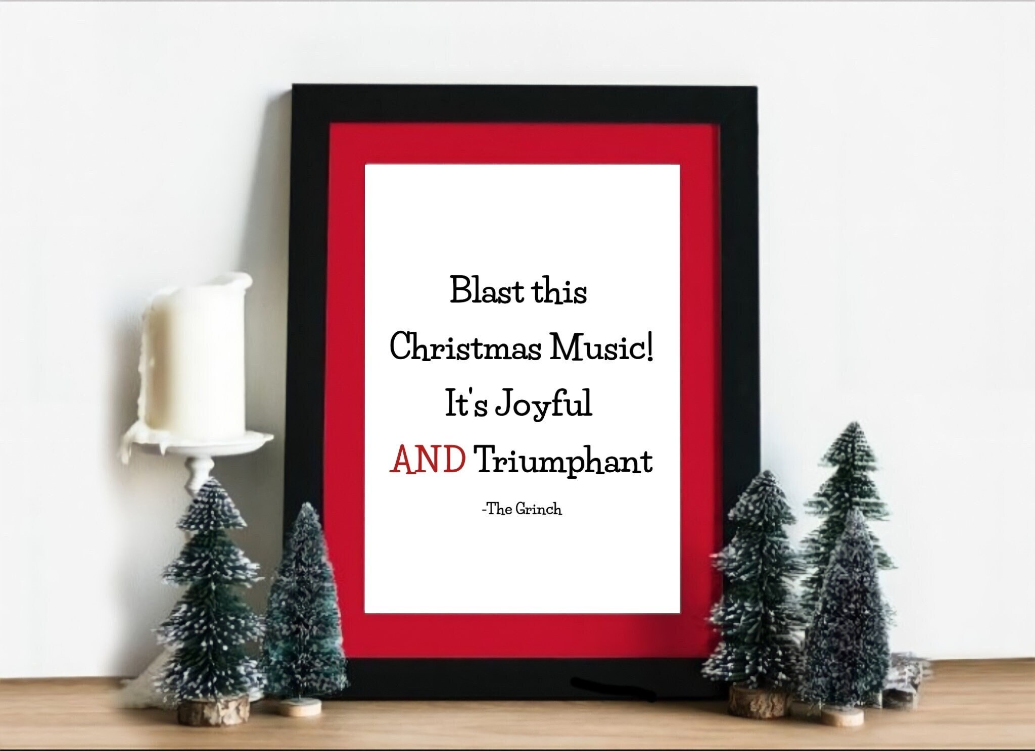 Grinch Christmas Quotes Blast This Christmas Music Grinch - Etsy