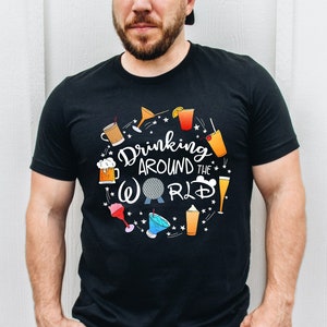 Drinking Around The World Shirt, Snacks Shirt, Family Shirt, Vacation Shirt, Matching Shirt, Trip Shirt
