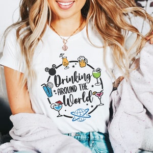 Drinking Around The World Shirt, Disney Snacks Shirt, Disney Family Shirt, Disney Vacation Shirt, Disney Matching Shirt, Disney Trip Shirt