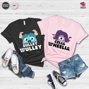 Animation Movie Shirt, Sulley Wulley Shirt, Celia Wheelia Shirt, Monster Shirt, Funny Shirt, Couple Shirt, Disney Shirt