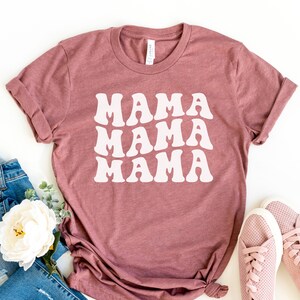 Custom Mama Shirt, Wave Mama Shirt, Mama Shirt, Mother&#39;s Day