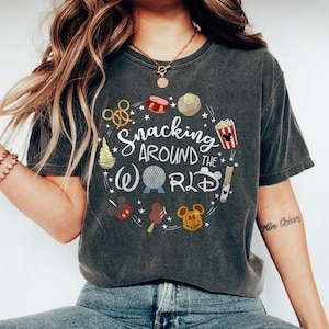 Snacking Around The World Shirt, Disney Snacks Shirt, Disney Family Shirt, Disney Vacation Shirt, Disney Matching Shirt, Disney Trip Shirt