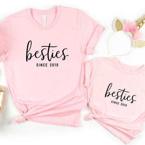 Besties Mommy and Me Matching Shirts Matching Outfits Etsy