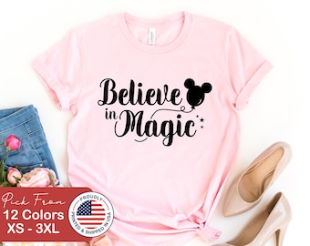 Believe in Magic shirt, Disney Shirts, Disney shirts for women, Disney Family shirts, Unisex Disney Shirts, Ladies Disney Shirt