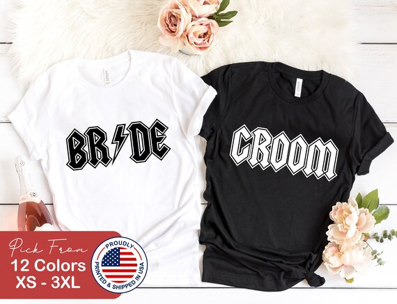 Groom \u0026 Bride Couple Matching Shirts 