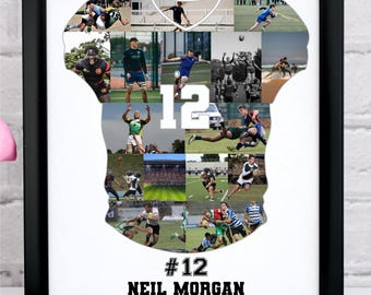 Personalisierte Fußball Fotocollage für Männer und Frauen (Digitale Datei)