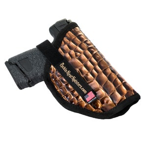 Packin Heat Holster - Brown Embossed Animal Print