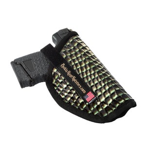 Packin Heat Holster - Olive Green Embossed Animal Print