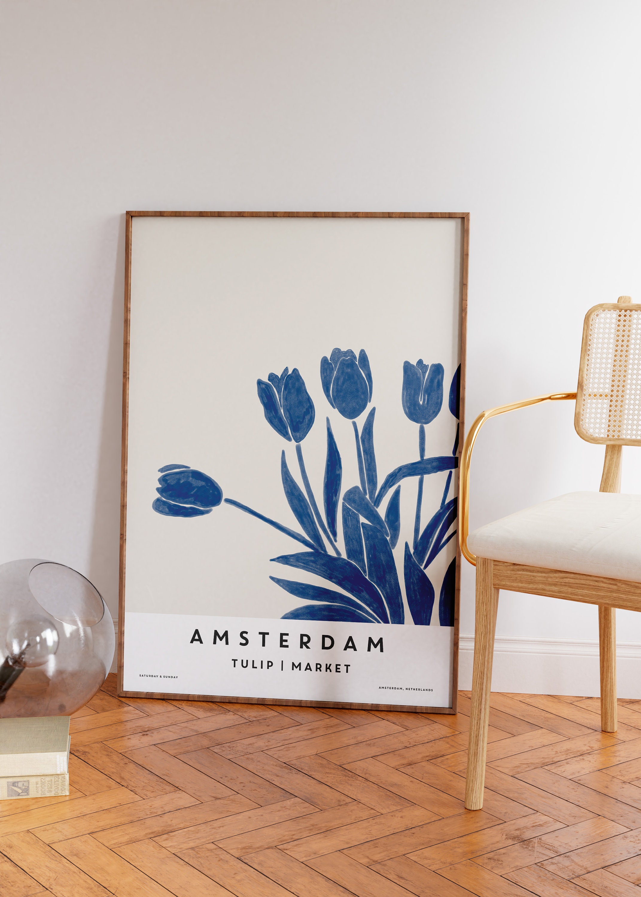 Discover AMSTERDAM Flower Market Poster