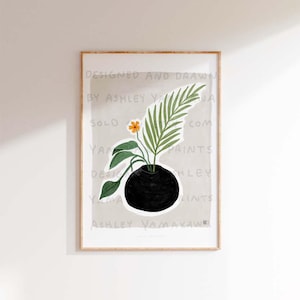 Wabi Sabi Poster, Japandi Wall Art, Soft Living Room Digital Print, Botanical Arrangement Wall Poster, Aesthetic Japanese Art, Boho Wall Art