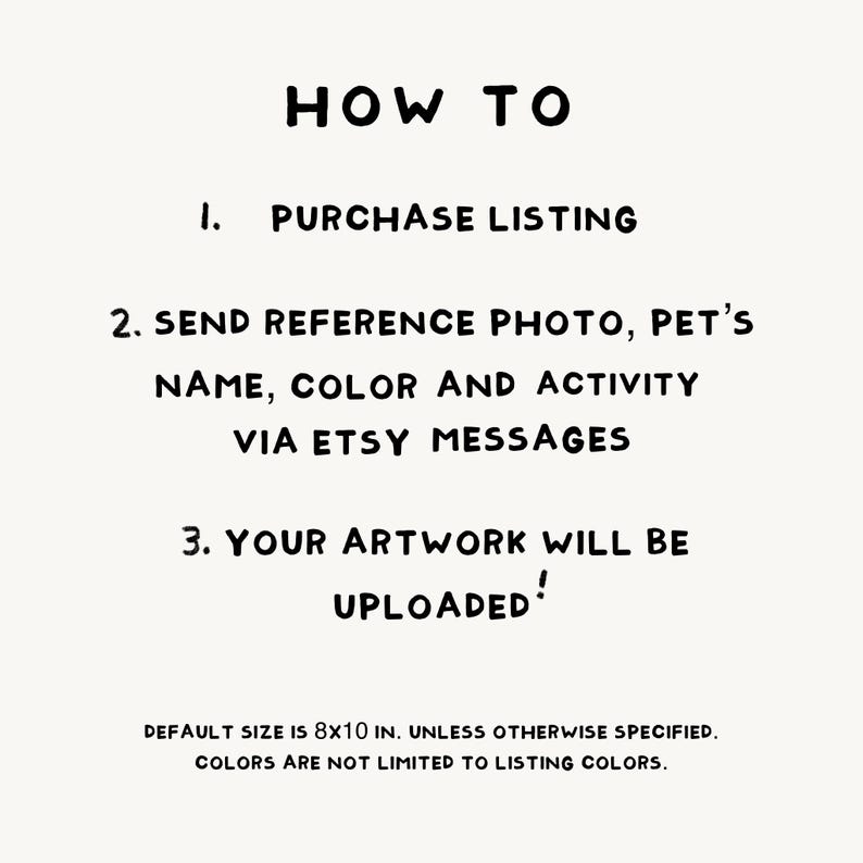 Custom funny pet portrait of them doing any activity of your choice, Badly Drawn sketch style Pet Portrait, Digital Printable Dog Wall Art image 2