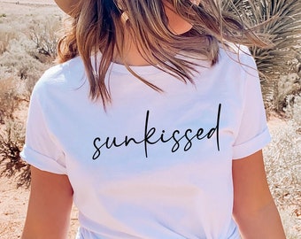 Sunkissed SVG, Sommer SVG, Sunkissed png, Sommer Tshirt Svg, Urlaub Svg, dxf, Cut File für Cricut und Silhouette