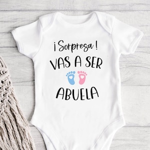 Sorpresa Vas a Ser Abuela Svg Baby Announcement Svg in Spanish