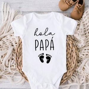 Hola Papa SVG、夫への妊娠発表 SVG、Vas A Ser Papa、スペイン語の赤ちゃんの発表、Hola Papa Png、赤ちゃんのお披露目 SVG