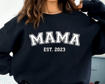 Mama Est 2023 SVG, Mama Varsity SVG, Mama Est 2023 png, Mama Svg File para Cricut, Mama Svg para camisas, Mom Life Svg, Mom Svg Files