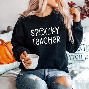 Spooky Teacher SVG, Teacher Halloween SVG PNG, Halloween Teacher Shirt Svg, Spooky Vibes Svg, Png, Dxf, Cricut Cut File